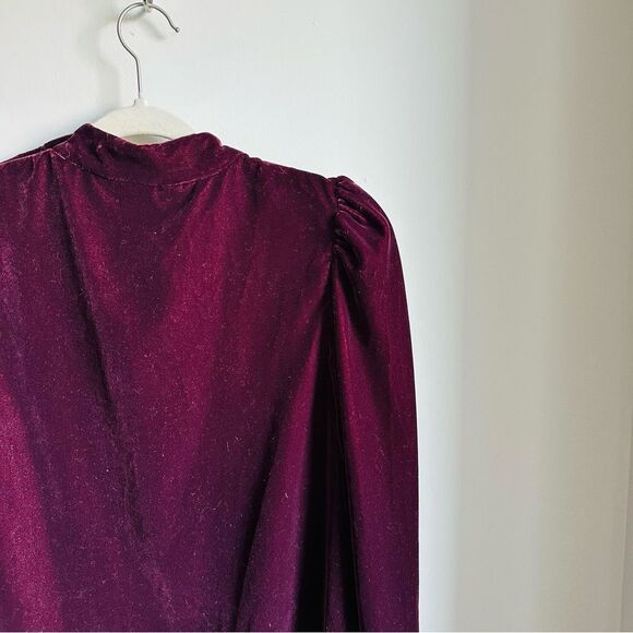 GAP NWT Long Sleeve Burgundy Dress - Picture 9 of 9